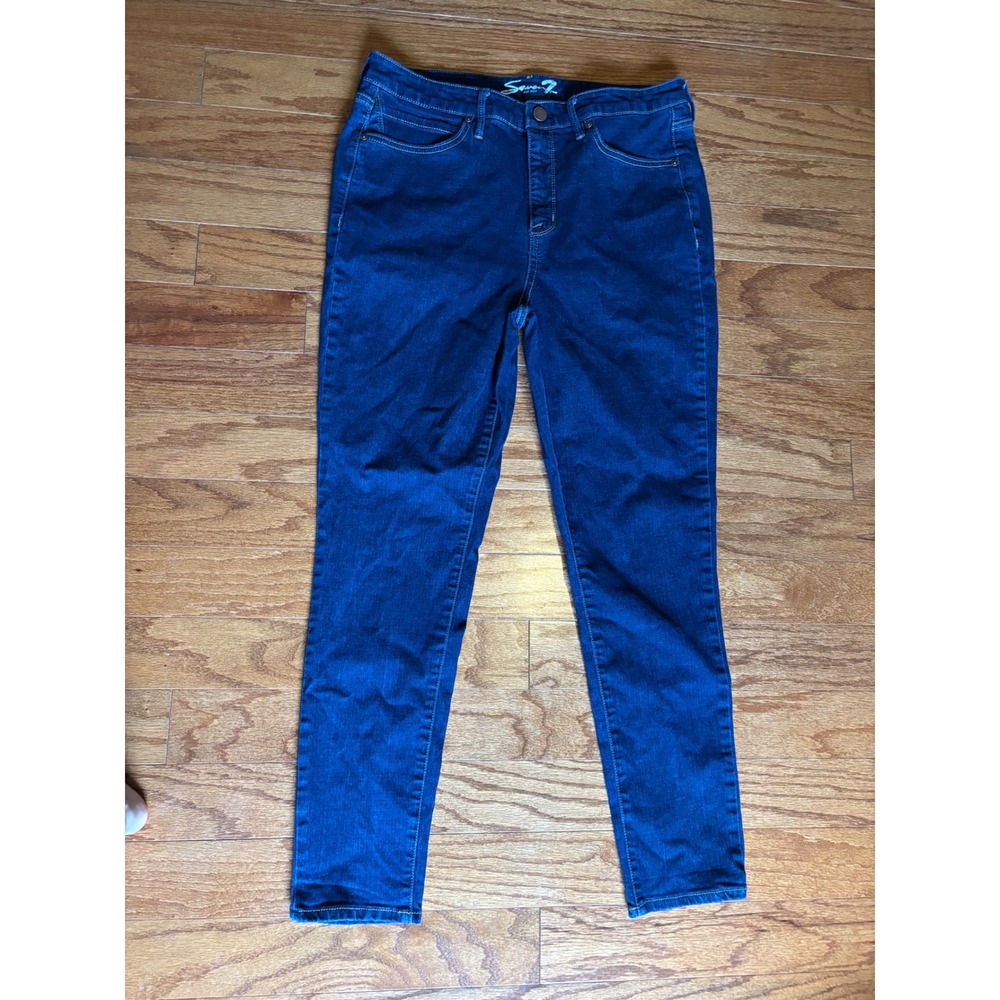 Seven7 Dark Wash Skinny Jeans Size 12